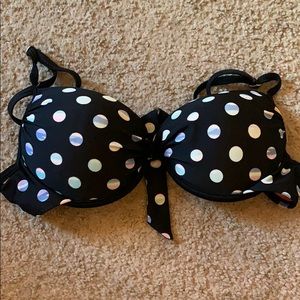 Polka dot bikini top